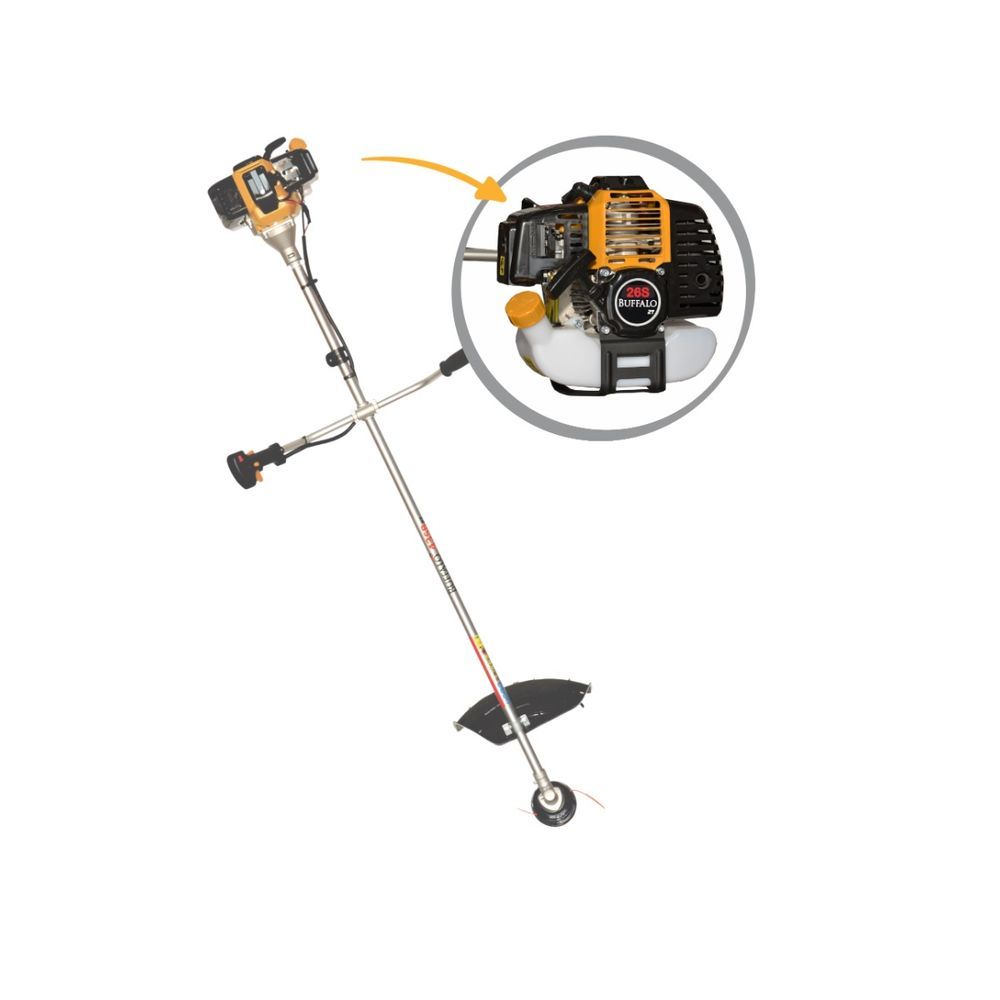 Roçadeira BFG 26S 2T com Motor 2 Tempos e Partida Manual Preto Buffalo 300CM 1,0CV Bivolt com Lâmina e Bobina