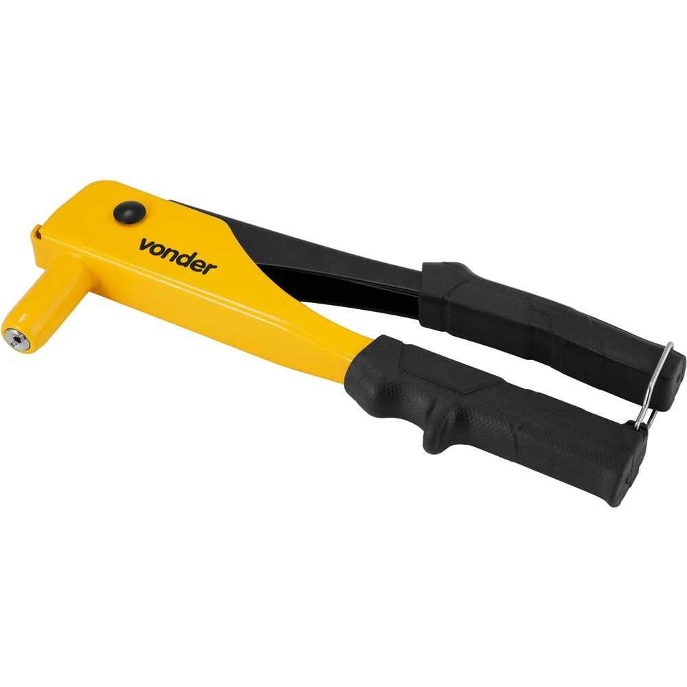Rebitador Manual Alicate Autoajustável 4,8mm Fixação Rápida Bico 2,4 a 4,8mm Aço Carbono Nove54 0,5KG Bivolt