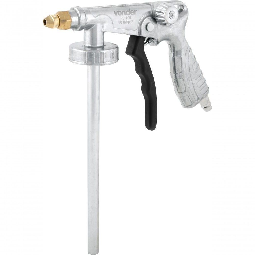 Pistola para Emborrachamento PE100 Aplicação Profissional Regulagem de Ar Alumínio Vonder 0,35kg