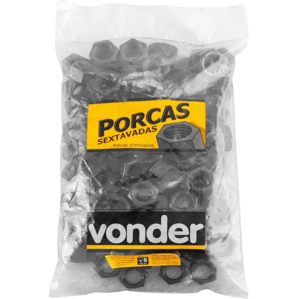 Porca Sextavada 3-4'' NC 8.8 Fixação Segura e Resistente Acabamento Oxidado Preto Nove54 10 Fios por Polegada