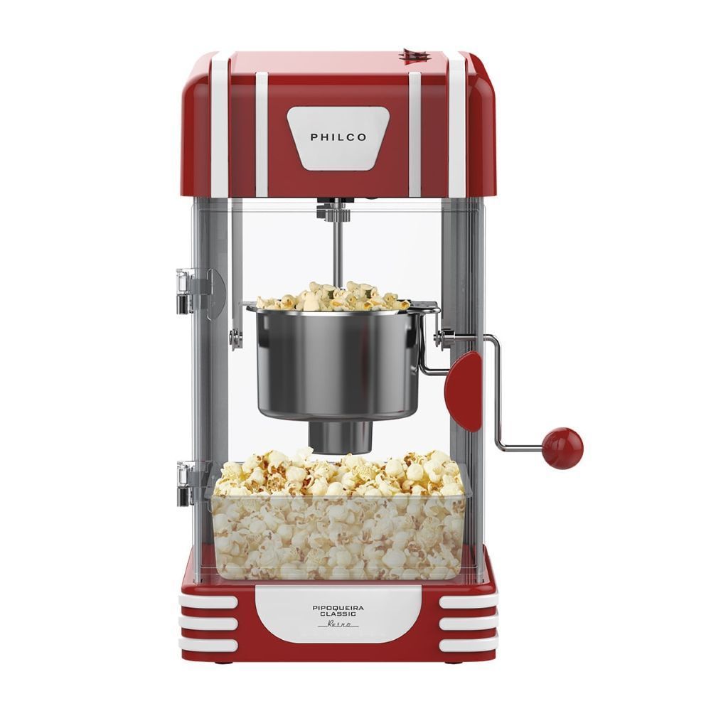 Pipoqueira Philco Classic Retrô PPI04V 1100W Vermelha 33CM 4,382kg 110V