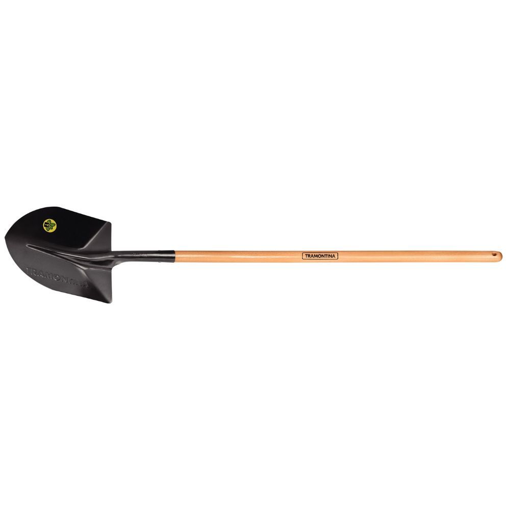 Pá de Bico 460-20 com Cabo de Madeira Resistente e Durável Cinza Tramontina 120CM