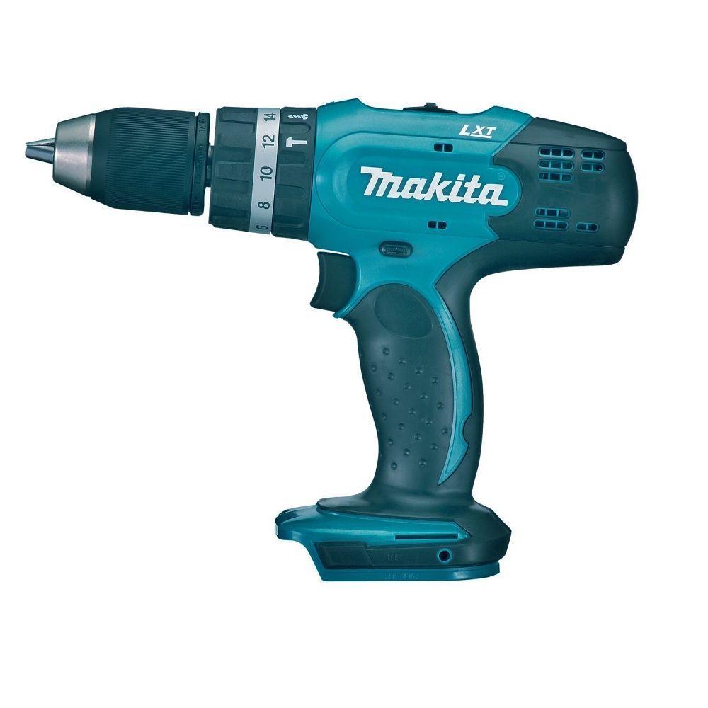 Parafusadeira Furadeira Makita Profissional DHP453Z com Luz LED 1300W Amarelo Bivolt 7,9CM 13MM
