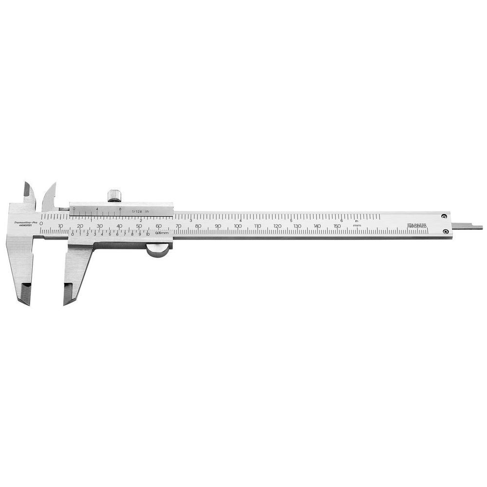 Paquímetro Universal 200mm 8'' Tramontina Pro com Precisão 0,05mm Aço Inoxidável Inox 5CM