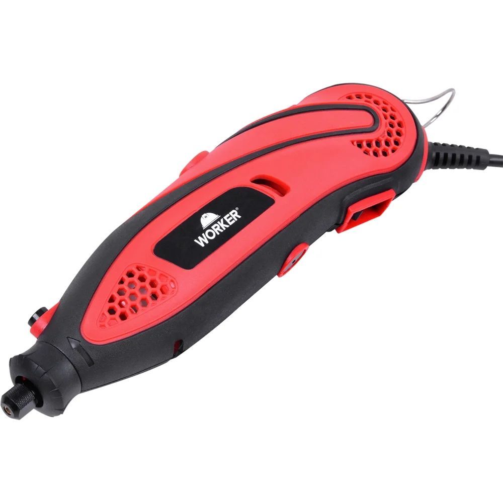 Micro Retífica Compacto e Ergonômico 130W 220V com Controle de Velocidade 33.000 RPM Preto Worker 9CM