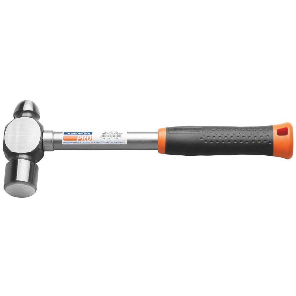 Martelo Bola Tramontina Pro 300g com Cabeça Forjada em Aço Cromo Molibdênio e Cabo Tubular Aço Crv 300G
