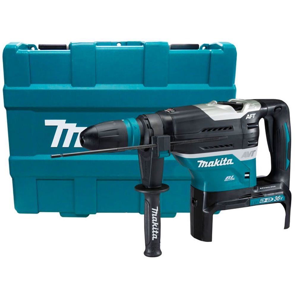 Martelete Combinado DHR400ZKN com Sistema AWS e Motor BL 40mm SDS MAX sem Fio 36V Inox Makita 120CM