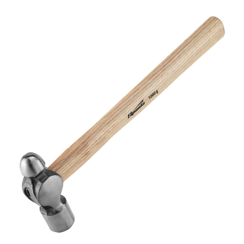 Martelo 1020555 Bola Cabeça em Aço 45 Cabo de Madeira Cinza Sparta Ferramentas 10CM 1000G