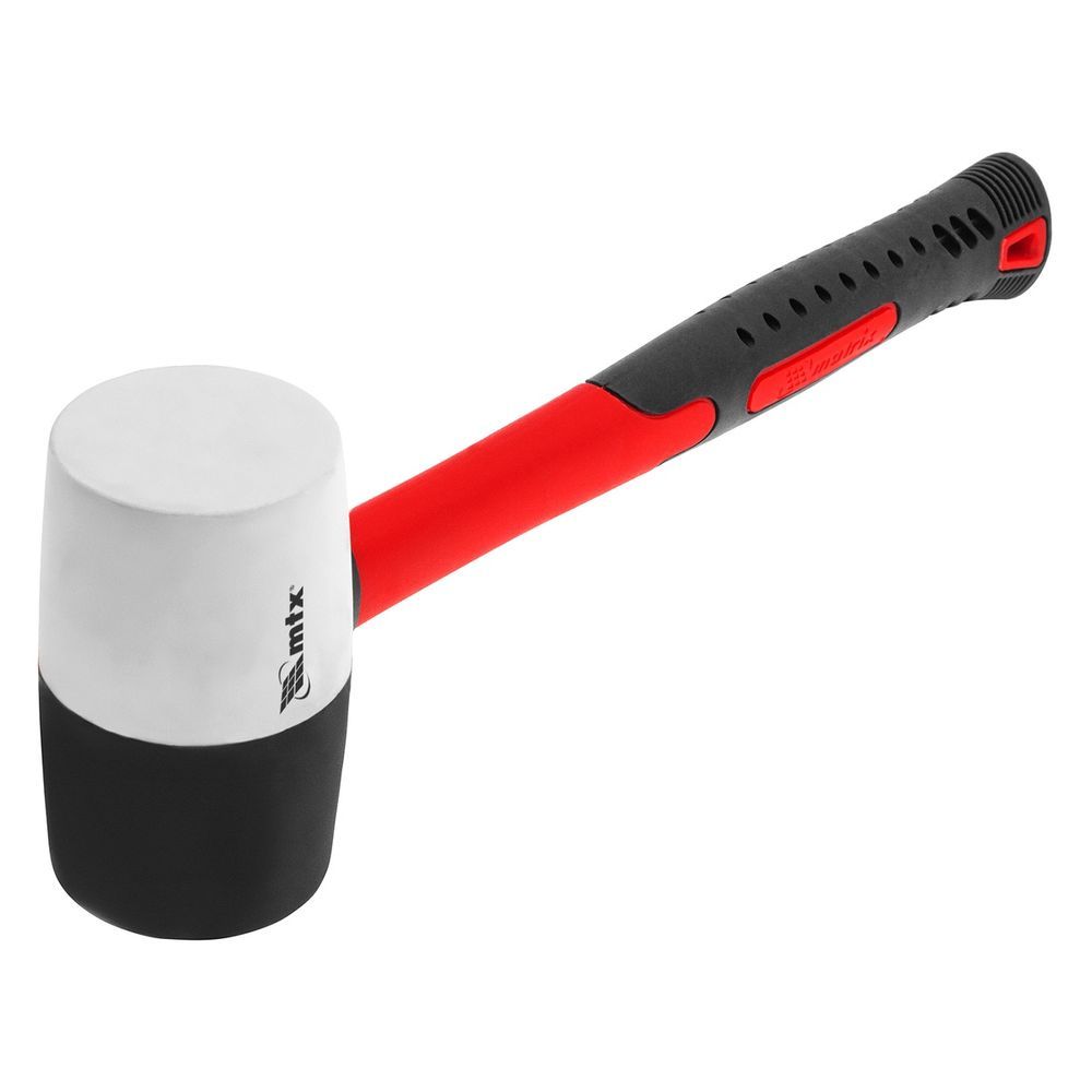 Martelo de Borracha 111729 Cabo Fibra Vidro Alta Resistência Preto MTX 6.2CM 680G