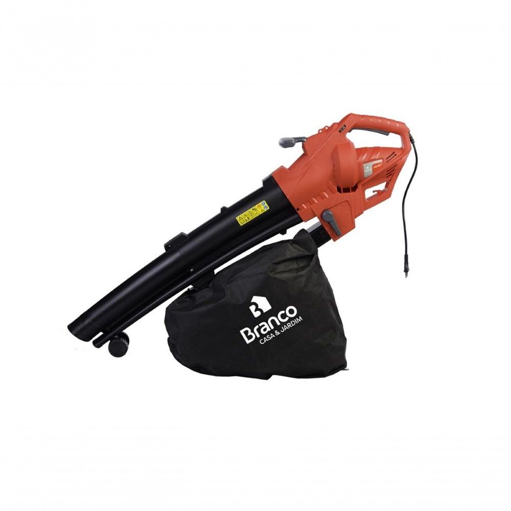 Soprador Aspirador Folhas BSA800C 3 em 1 com Recolhedor 45L Branco 16CM 45L