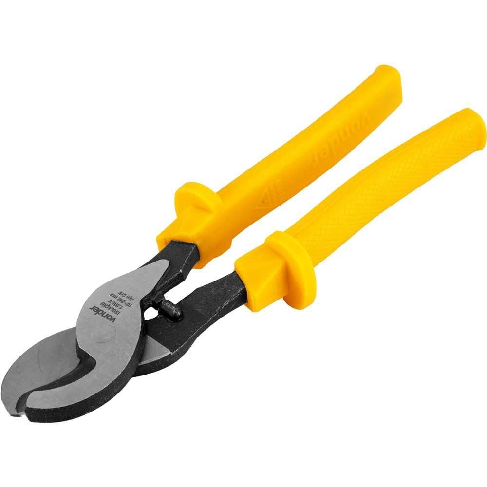 Alicate Corta Cabos 10'' Crv Vonder com Cabo Isolado 1000V para Corte Até 60MM2 Inox em Aço Cromo Vanádio 11CM