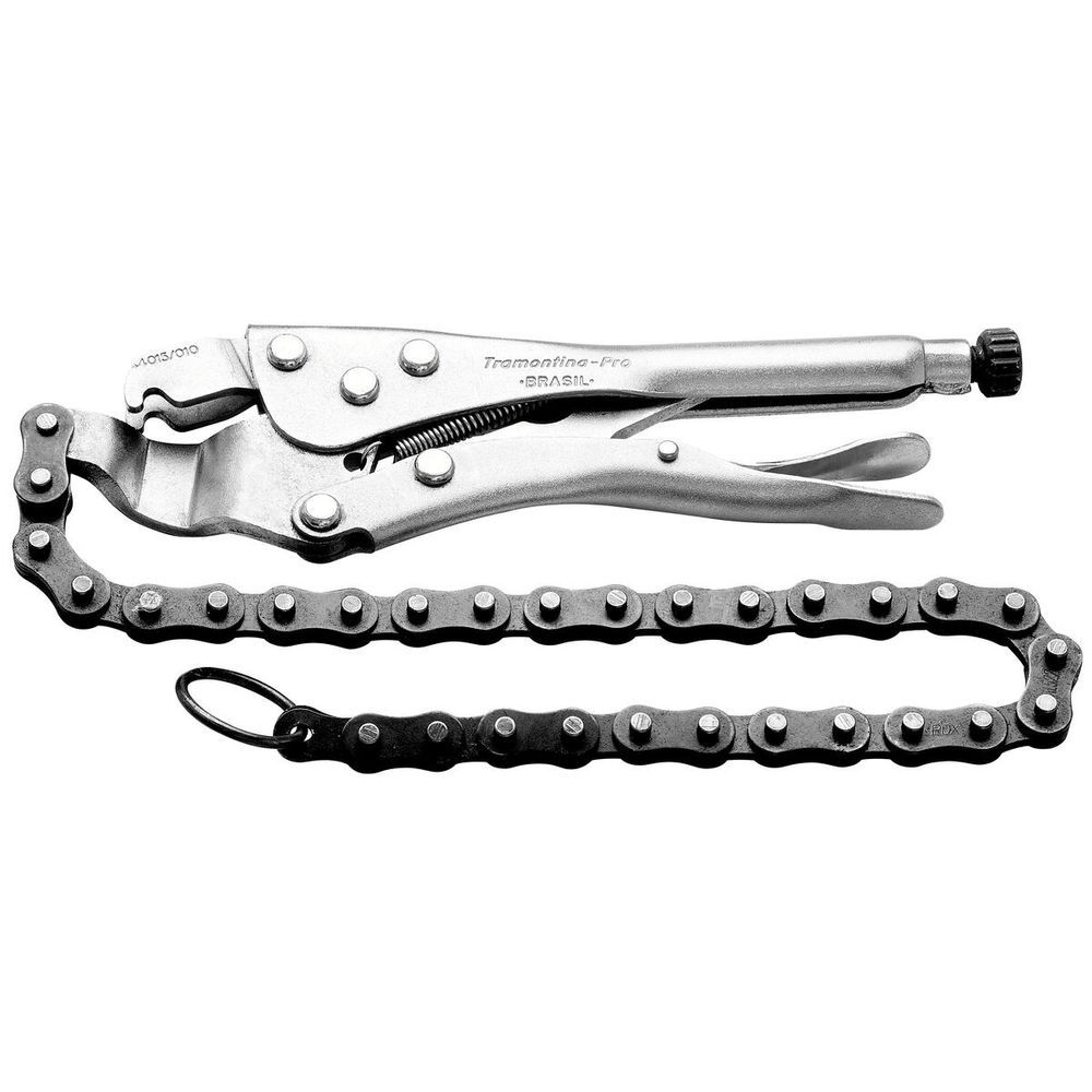 Alicate de Pressão 10'' Pro Aperto Firme e Seguro com Corrente em Aço Especial Inox Tramontina 29CM