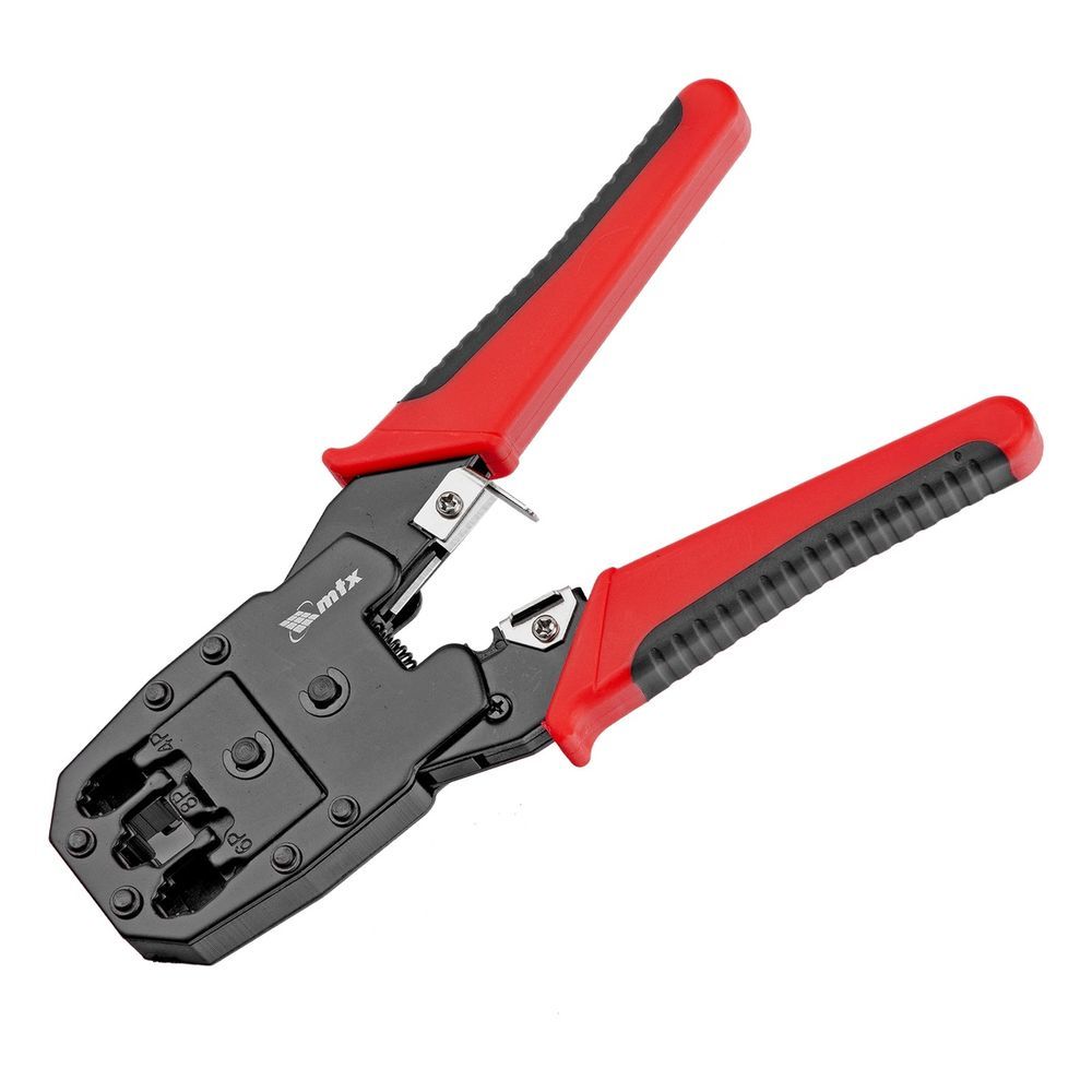 Alicate Crimpador 177339 Crimpa Terminais 4P 6P 8P com Cortador Integrado e Auto Liberação MTX