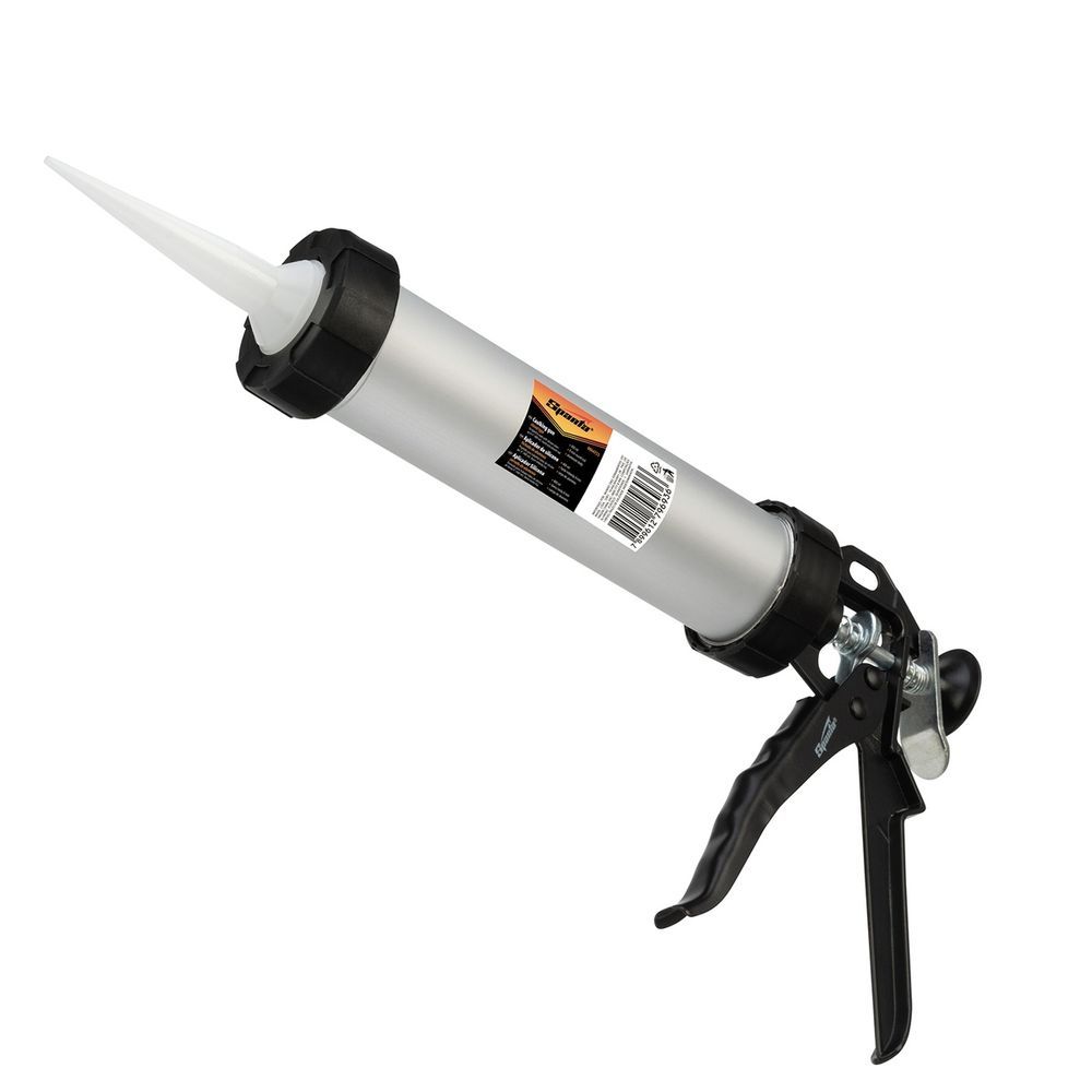 Aplicador de Silicone 8864755 com Proteção Contra Gotejamento e Design Ergonômico Prata Sparta Ferramentas 400ML