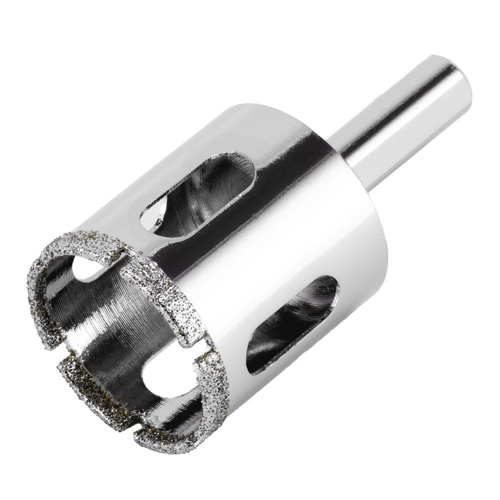 Broca Diamantada 726329 para Vidro e Azulejo com Haste Triangular Perfuração Precisa Cinza MTX 32MM