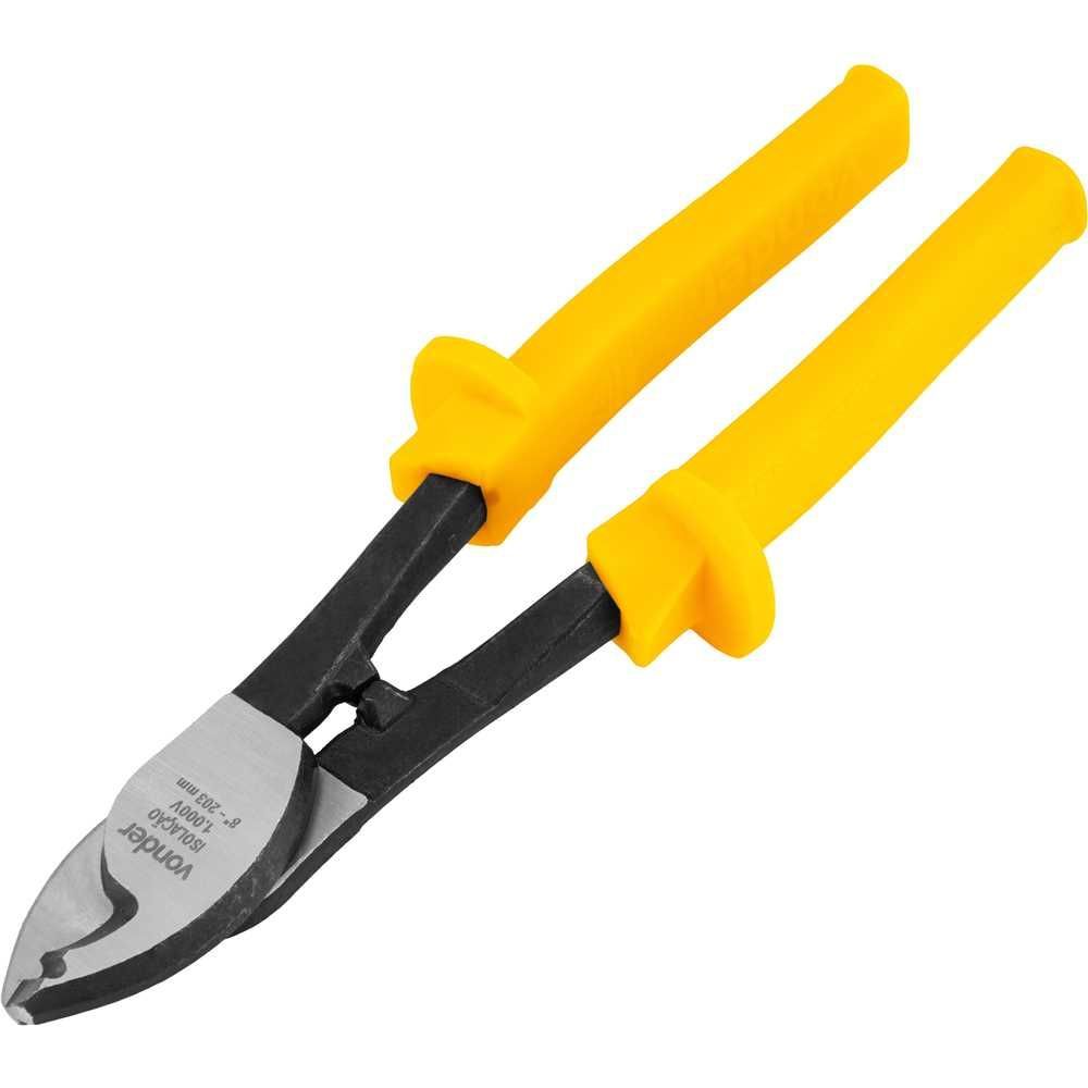 Alicate Corta Cabos 8'' 16mm2 Corte Preciso Cabo Isolado 1000V Aço Carbono Inox Vonder 27CM