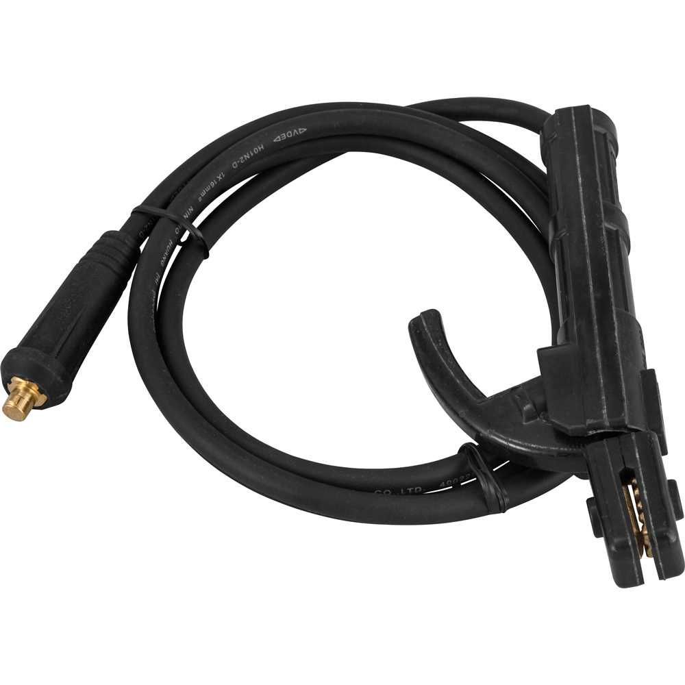 Cabo Porta Eletrodo Cabo Porta Eletrodo 16MM 200A 9MM Soldagem Segura Preto Vonder 16CM 2M Bivolt