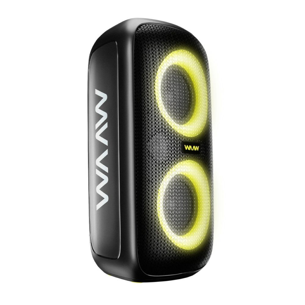 Caixa de Som WAAW Infinite 100 100W TWS Bluetooth Preto 22CM 14H Bateria