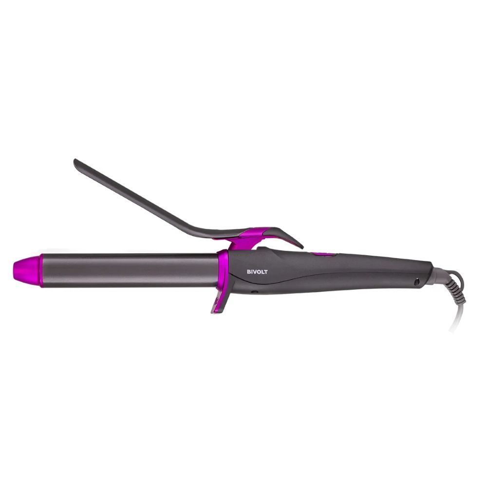 Cacheador de Cabelo PEC15 Intense Curves Placas de Cerâmica 230 graus  Tecnologia PTC Amarelo Philco Bivolt 38CM