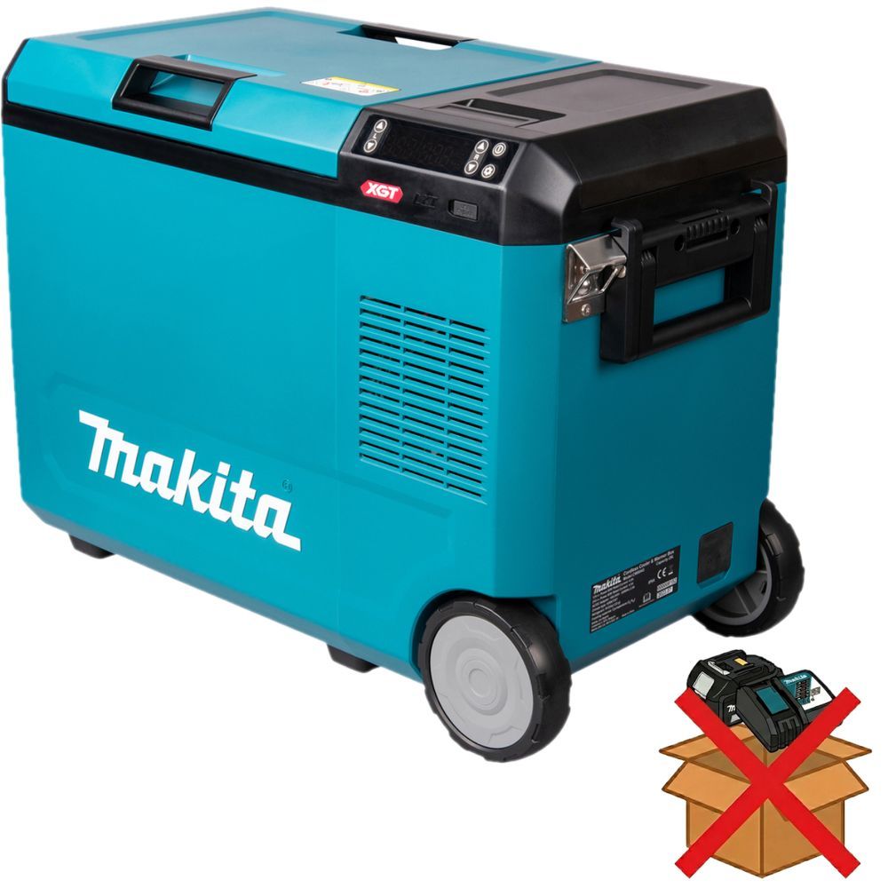 Caixa Térmica Makita CW004GZ com Refrigeração e Aquecimento Portátil Multienergia Preto 34,5CM 29L