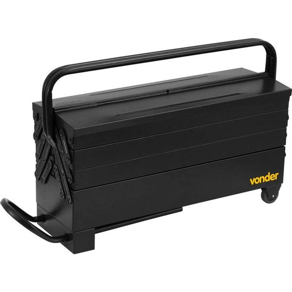 Caixa para Ferramentas Sanf 7 Gavetas Organização e Mobilidade Preto Vonder 19CM 600x190x240MM