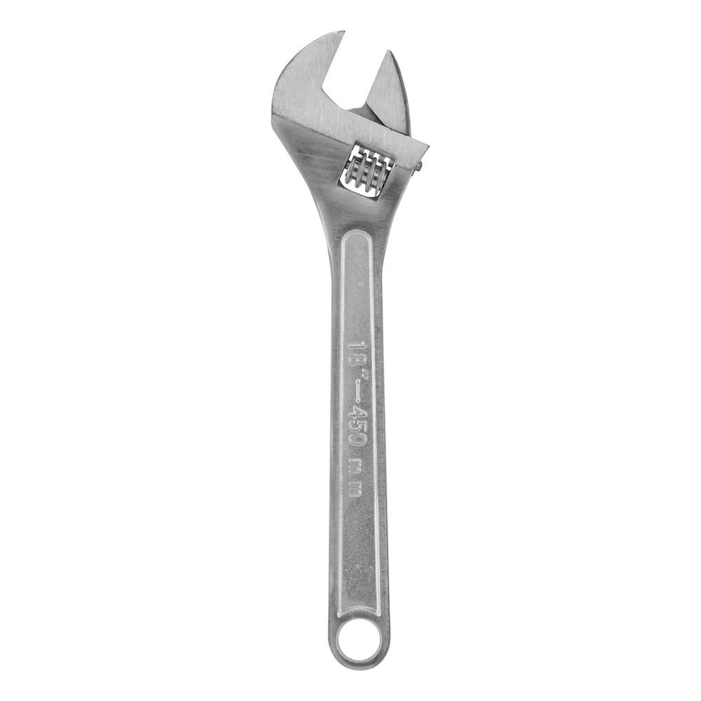 Chave Inglesa Ajustável 1554555 Cromada com Ajuste de 50mm Cinza Sparta Ferramentas 50CM 450MM