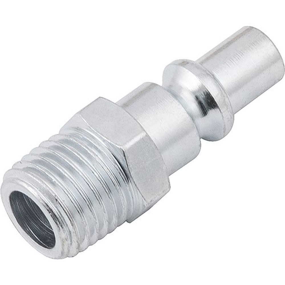 Conector Pino Rosca Macho 1-4 NPT Aço Rápido Zincado para Ar Comprimido com Conexão Segura e Durável Vonder