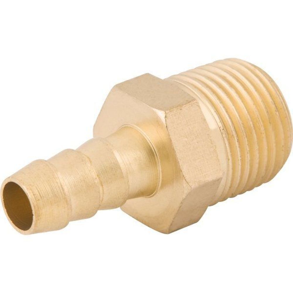Espigão Fixo Macho para Mangueira 1-2 Rosca 1-2 NPT Latão com Conexão Segura e Durável Amarelo Vonder 3 UNIDADES