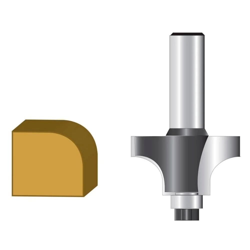 Fresa de Borda D-49987 Chanfra Cantos de Madeira com Precisão Rolamento Metal Duro Makita 1 Haste 1-4