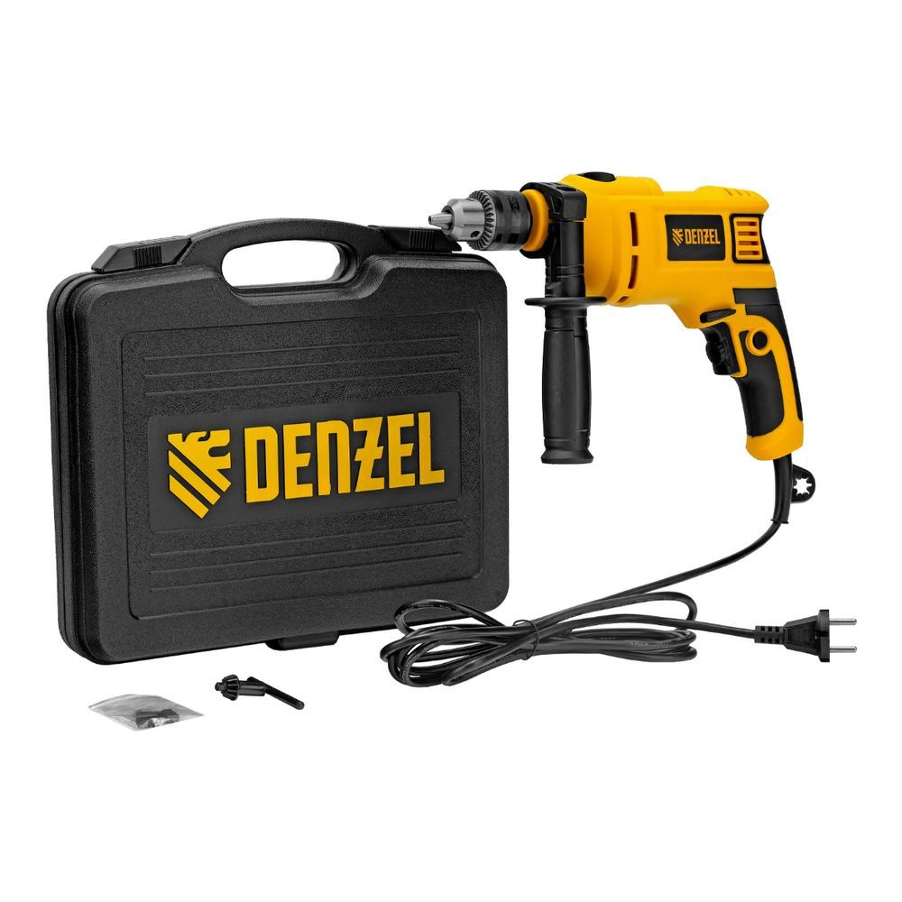 Furadeira de Impacto Denzel para Uso Profissional ID-750 750W 48000Hz Preto 110V 34CM