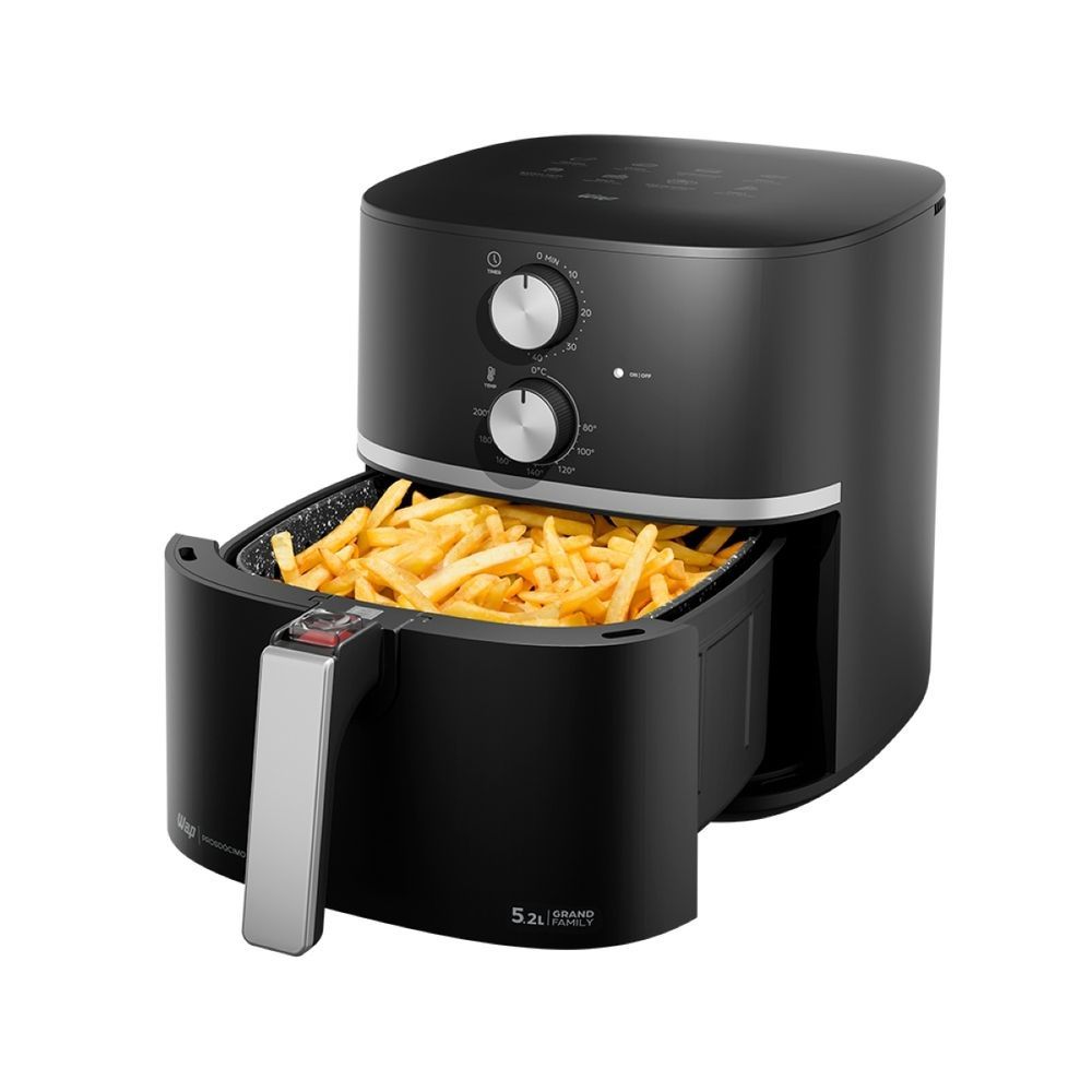 Fritadeira sem Óleo Air Fryer WAP WAFG2S 5,2L 1500W Antiaderente Removível Preto 110V