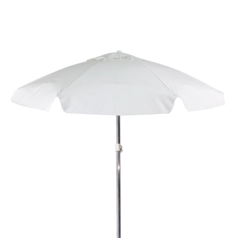 Guarda Sol Bagum 180CM Alumínio Frisado com Ventilação Extra Branco Belfix