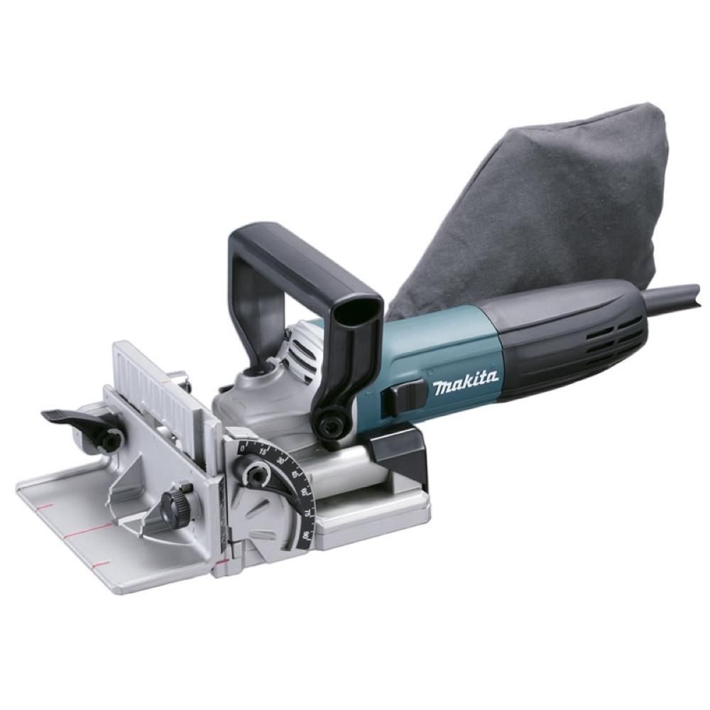 Fresadora de Junção PJ7000 710W com Dupla Isolação e Adaptável a Coletor de Pó Inox Makita 139CM