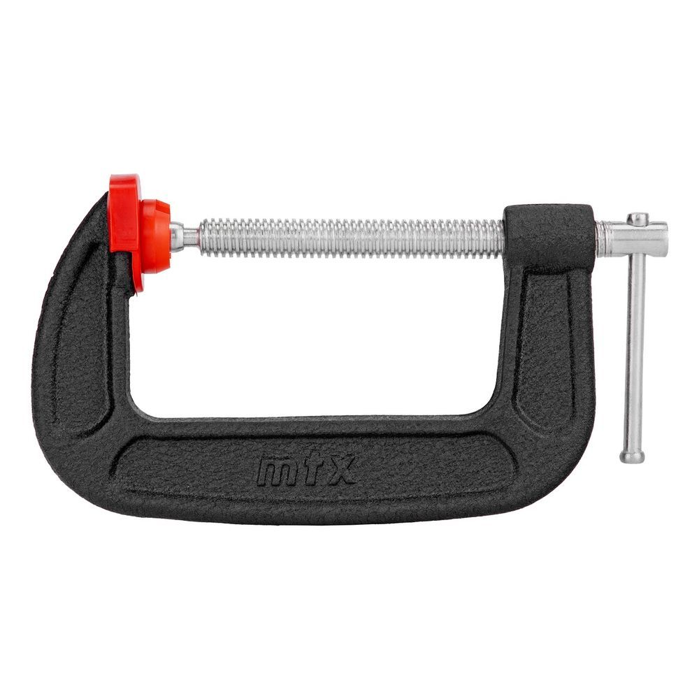 Grampo Tipo C Grampo Tipo C 100X100X190MM Fixação Robusta Ferro Fundido Inox MTX 100CM 0.91kg