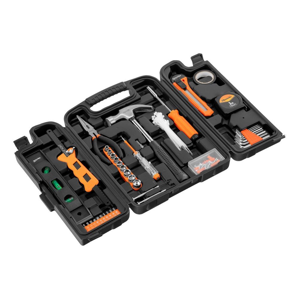 Jogo de Ferramentas 165 Peças Kit Completo com Maleta Aço Cromo-Vanádio Sparta 5KG