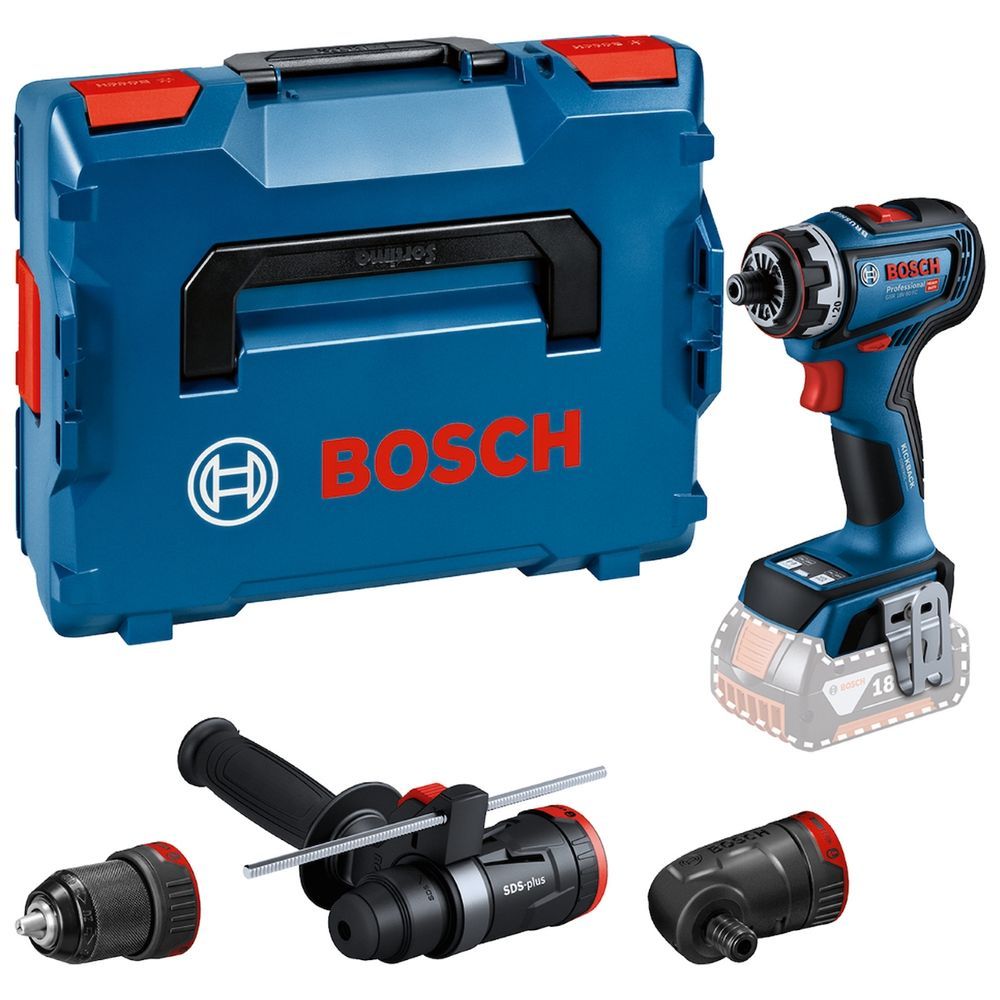 Furadeira e Parafusadeira Bosch para Uso Profissional GSR 18V-90 FC com Acoplamentos 180W Azul 18V