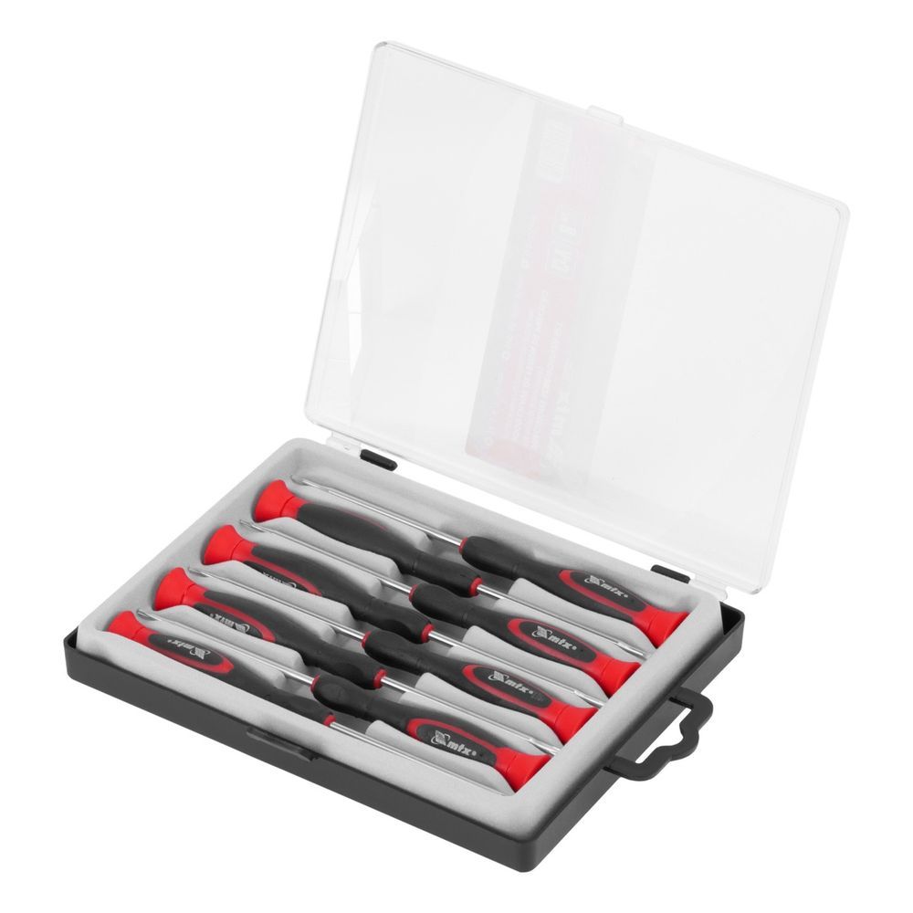 Jogo de Chaves de Precisão 115899 com Pontas PH SL e Torx Encosto Giratório Aço Crv MTX 65CM 8 Peças