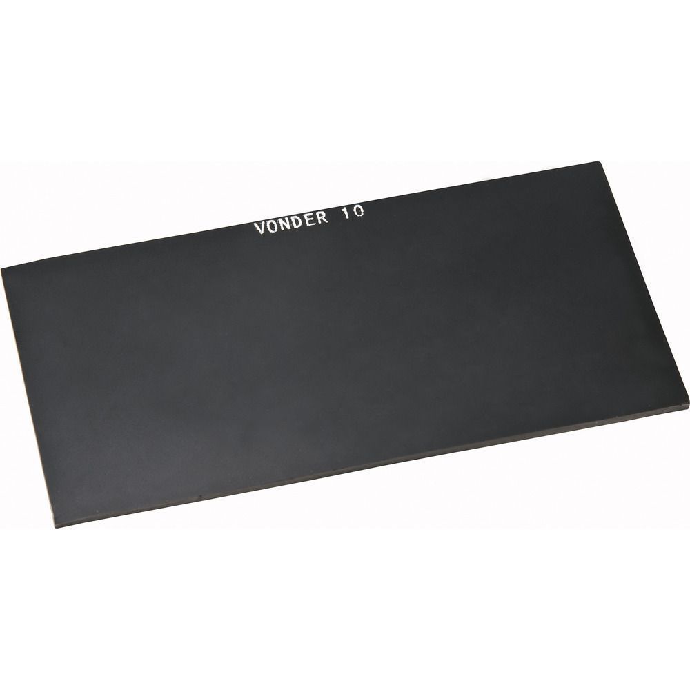 Lente Retangular 108x51mm Verde Tonalidade 10 com Proteção Contra Radiação e Impactos Vonder 50 Unidades