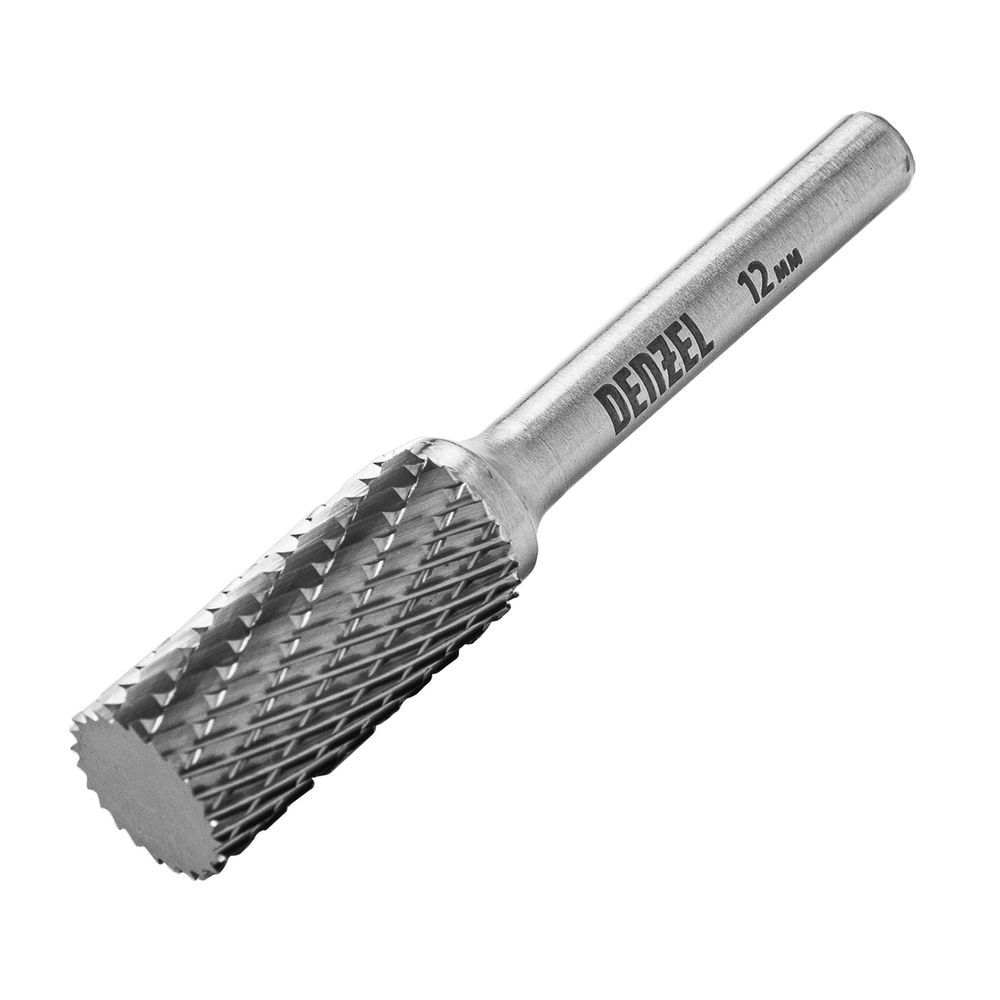 Lima Rotativa para Metal Cilíndrica 12mm 6mm Alta Durabilidade em Aço Rápido 12CM 75MM Denzel