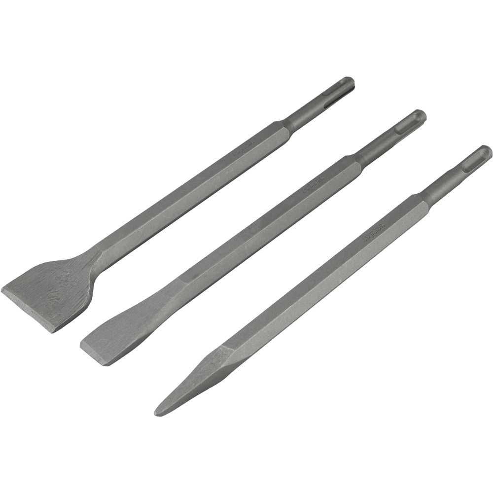 Jogo de Ponteiro e Talhadeiras 54 Demolição e Perfuração Encaixe SDS PLUS Aço de Alta Resistência Nove54 250MM 0,875kg