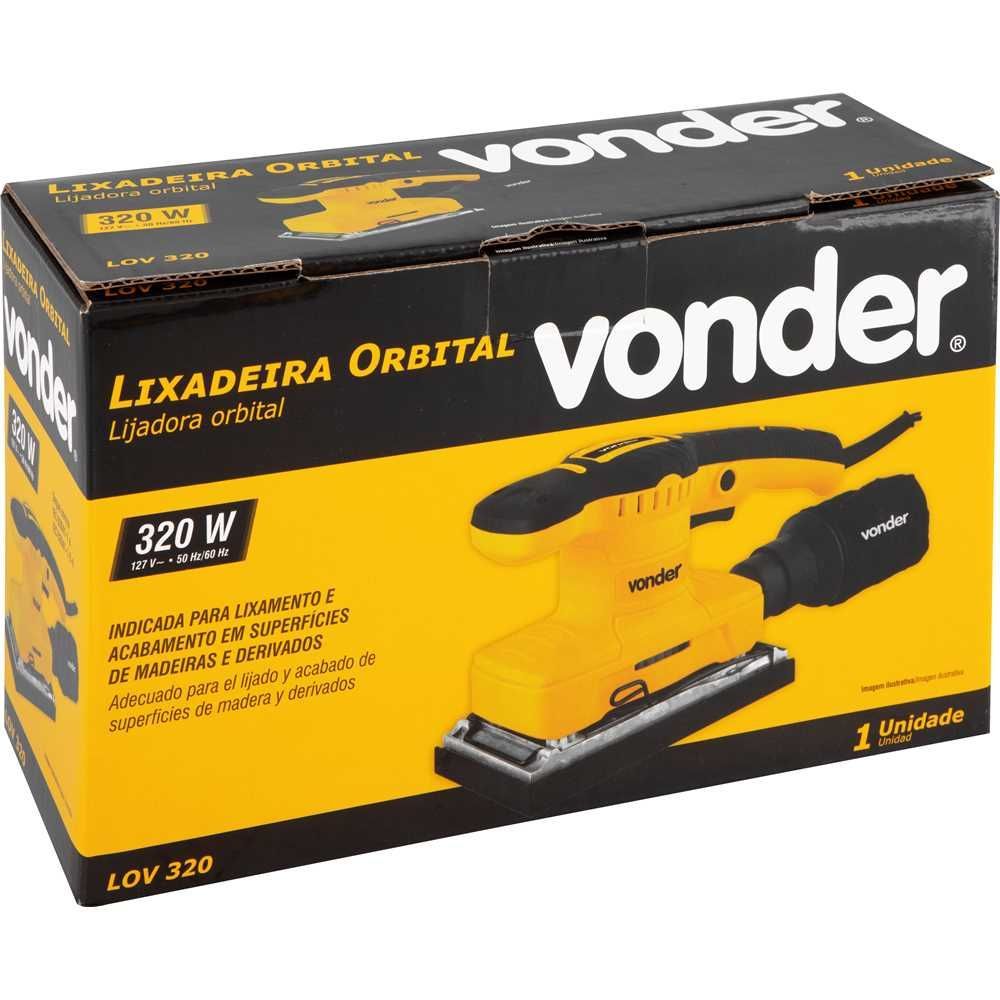 Lixadeira Orbital LOV 320 320W 110V com Coletor de Po Nove54 185CM 14000 RPM