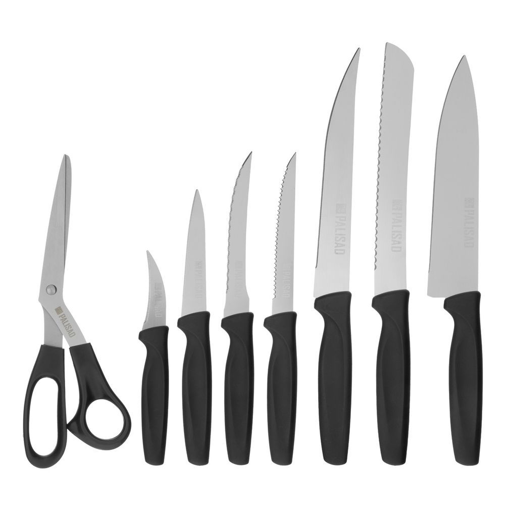 Jogo de Facas 7914355 Uso Doméstico Aço Inoxidável Cortes Precisos Cozinha Palisad 8 Peças