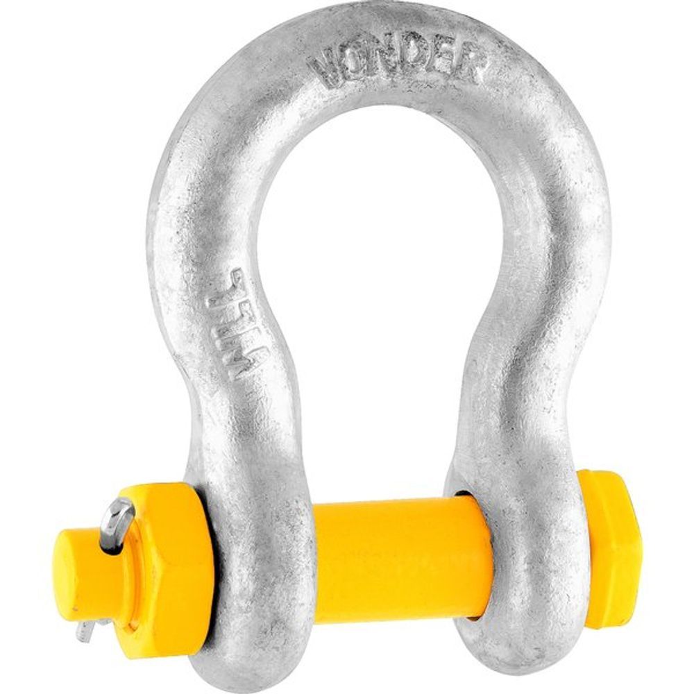 Manilha 3-4 Curva Pesado Galvanizado com P União Segura e Resistente Prata Vonder 88.9CM 4,75T
