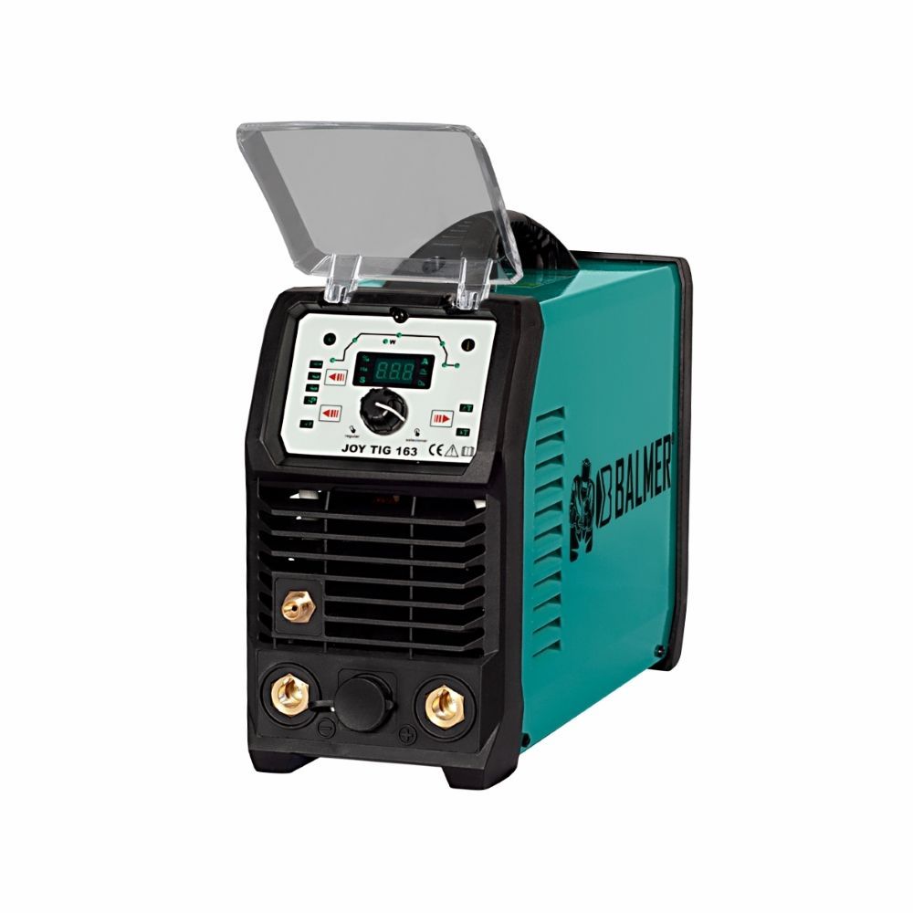 Máquina de Solda Inversora JOY TIG 163 TIG DC e Eletrodo Revestido Display Digital Inox Balmer 7.5KG