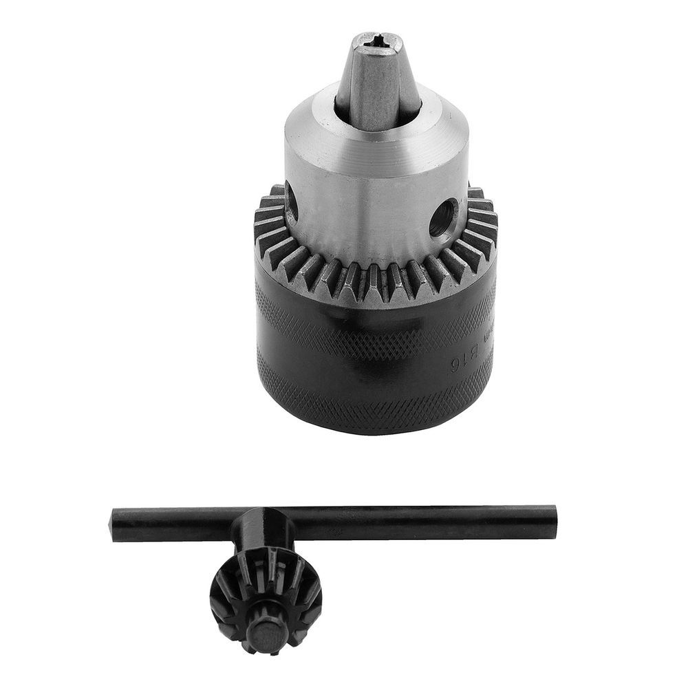Mandril com Chave B16 Fixação Segura para Brocas 3-16MM Mecanismo Integrado Resistente a Impactos Bivolt MTX