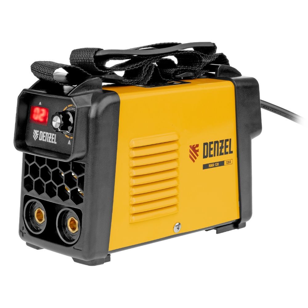Máquina Solda Inversora Denzel MMA-120 com Corrente de 120A e Display Digital 220V 17CM