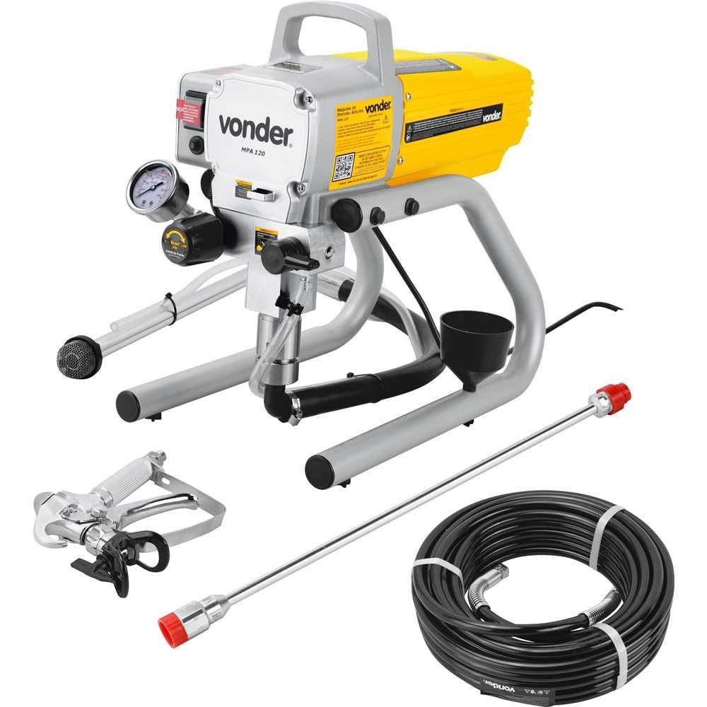 Máquina de Pintura Airless MPA120 1,2Hp com Motor de Aço Inox Vonder 31CM 2,2L-MIN