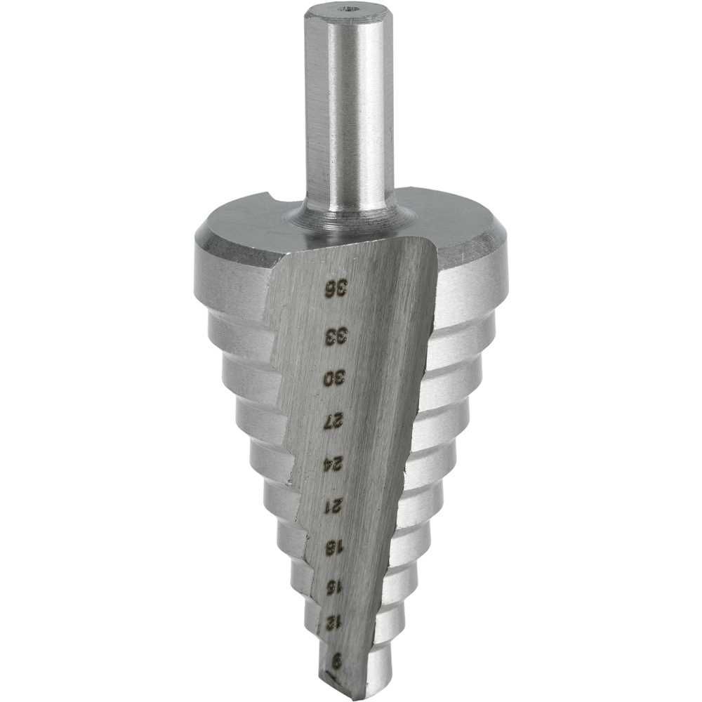 Broca Aço Rápido Escalonada 9mm a 36mm Perfura Diversos Diâmetros com Precisão Bivolt Vonder 10CM