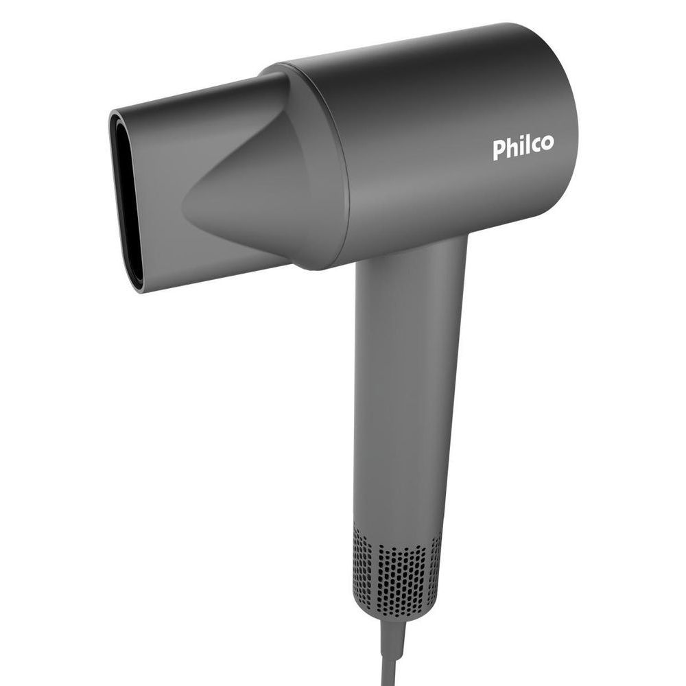 Secador de Cabelo Philco PSC3600 1600W Tecnologia Fast Dry 4 Temperaturas Cinza 110V