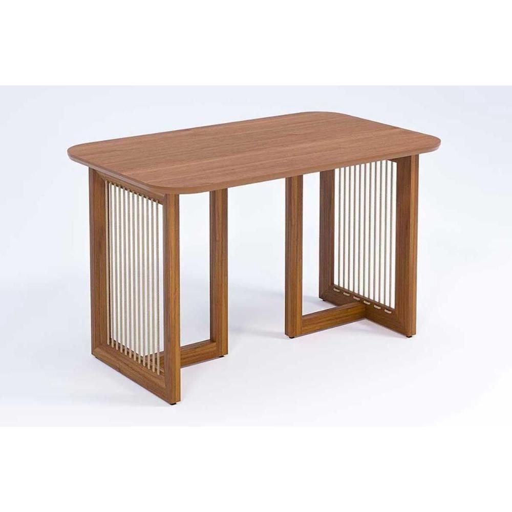 Mesa Regia Natuame sem Porta 1 Prateleira Madeira-MDF 80cm Amadeirado Cimol Móveis